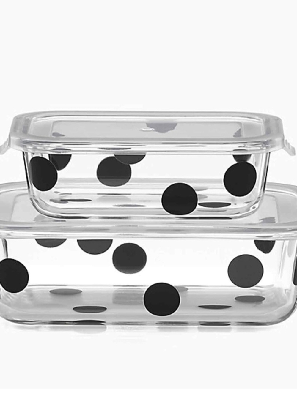 🆕️ Kate Spade New York Deco Dot 2 Piece Rectangular Food Storage Set